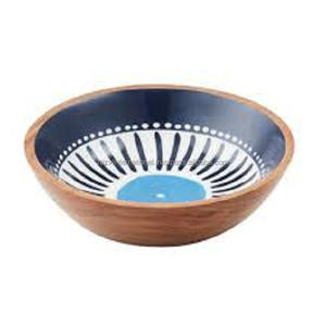 Tazón de servir de madera desechable con estampado adhesivo de Color esmaltado blanco moderno diseño clásico para vajilla sostenible - Product Image 2