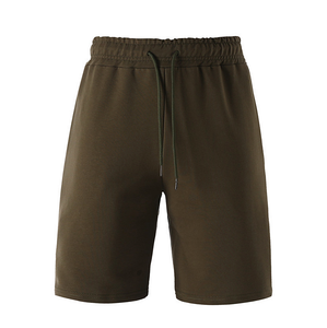 Pantalon de survêtement sport en coton éponge imperméable à l'eau pour hommes, short de gymnastique teint en couleur unie, poches anti-logo OEM, style de course décontracté - Product Image 3