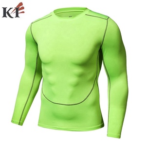 T-shirt de sport Rash Guard en tissu personnalisé, conception libre, manches longues, respirant, polyester 160g, sublimation personnalisée, vente en gros, pour hommes, USA - Product Image 5