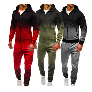 เสื้อกันหนาวแบบสวมหัวมีซิปและฮู้ด,เสื้อวอร์มแฟชั่นสำหรับผู้ชายเข้ารูปมีกระเป๋าแบบสวมหัวผ้าฟรีซพิมพ์ลายสำหรับฤดูหนาว - Product Image 1