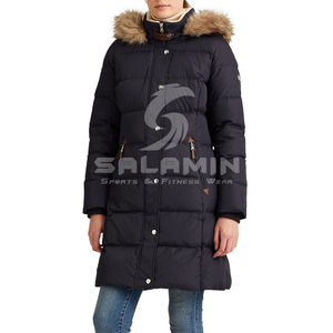Nouvelle veste matelassée longue tendance pour femmes, durable, sur mesure, de haute qualité, à capuche en fourrure, imperméable et respirante - Product Image 6