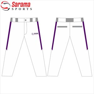 Pantalones de béisbol largos grises del equipo juvenil hecho a medida más vendido, color gris con logotipo y nuevo último diseño, - Product Image 3