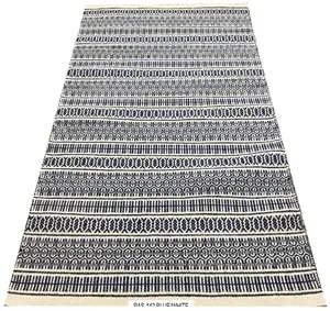 Tappeti lavabili antiscivolo reversibili alla moda moderni tappeto indiano intrecciato a mano in seta Sari Kilim tappeti