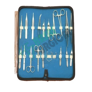 Disección de disección con bolsa de acero inoxidable, juego de herramientas de laboratorio de anatomía, herramienta de laboratorio para estudiantes de Biología - Product Image 1