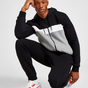 Sudadera con capucha de algodón OEM de alta calidad para hombre, estilo urbano, para gimnasio, corte ajustado. - Product Image 1