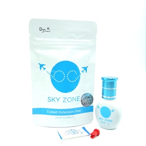 Extensión de pestañas Sky Zone Glue 10ml Secado rápido Bajo humo Sensible Impermeable Pegamento para pestañas Adhesivo de Corea del Sur Sky Glue - Product Image 1