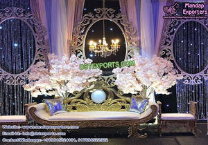 Nuevos y lujosos marcos traseros 3D para bodas occidentales, ligeros, de fibra, para escenarios de eventos de boda, estilo americano, para decoración en Toronto y Reino Unido. - Product Image 6