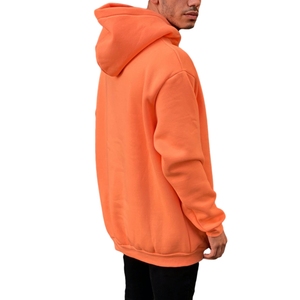 Sweat-shirt surdimensionné 100% coton pour hommes, 2022, costume jaune, à capuche blanc, avec poches avant, nouveau style, bon prix, vente en gros - Product Image 4