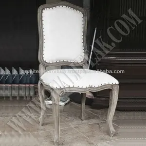 Антикварный обеденный стул с изогнутой спинкой во французском стиле