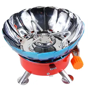 Cartridge cook burner function fuel outdoor windproof folding camping stove