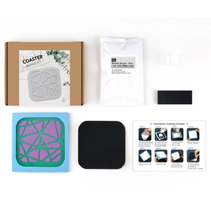 Easy DIY Concrete Coaster Gift Kit <b>Mold</b> Included - Product Image 3