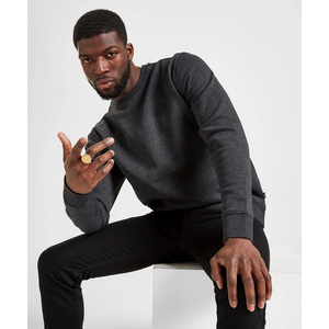 Sweat-shirt d'hiver pour homme, coupe classique, col rond, 100% coton, doublure polaire, style streetwear, personnalisable en gros - Product Image 4