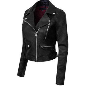 Chaqueta de piel de oveja de alta calidad personalizada para mujer, transpirable, decoración de camuflaje a rayas para exteriores, letras procesadas en bruto - Product Image 2