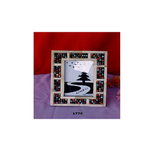 Marco de fotos de cuentas de madera para Decoración de mesa, decoración de pared, oficina y decoración del hogar - Product Image 1