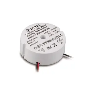 EU Leading Trailing Edge Circular Dimmable LED Driver 7W-25W定電流