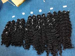 100% vrais extensions de cheveux Remy vietnamiens non transformés meilleure trame de cheveux humains à la main en cuticule de qualité douce bouclée droite alignée - Product Image 4