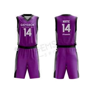 Vente en gros uniforme de basket-ball en polyester 100% respirant à séchage rapide personnalisé pour hommes sur mesure avec motif imprimé - Product Image 4