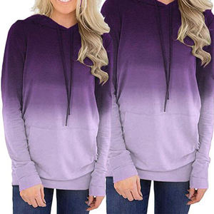 Sudaderas con Capucha Sublimadas Personalizadas para Mujer, Tallas Grandes, Invierno, Estampado Completo, con Cierre o sin Cierre, Fabricante de Ropa Deportiva y Urbana OEM - Product Image 3