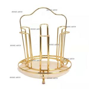 Support en verre poli or de qualité supérieure, Design Unique, forme ronde, grande taille 6, support en verre - Product Image 1