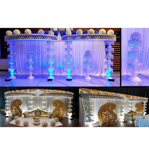 Fontaine dynamique Piliers en cristal Scène de mariage Fontaine élégante Scène de mariage en cristal Conception de fontaine d'élégance Scène de mariage - Product Image 1