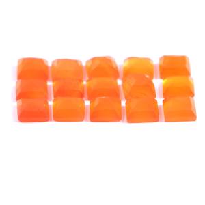 หินคาร์เนเลียนเหลี่ยมเหลี่ยมเพชรพลอยทรงหลวมขนาด6X6มม.,หินเจียร์จากธรรมชาติ - Product Image 3