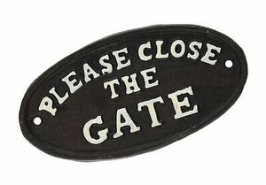 Keep of the Grass Wall Plaque Cast Iron - Product Image 3