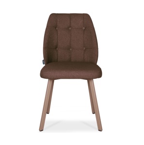 Chaise de salle à manger moderne en tissu à pieds en métal de haute qualité Hot-Sell for Home Cafe Dining Warehouse Apartment School Cool Features - Product Image 1