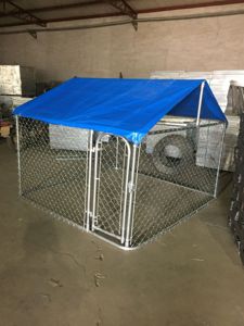 Offre Spéciale Extérieur Grand Chenil Galvanisé Motif Animal Maisons En Métal avec Fermeture À Glissière En Gros - Product Image 2