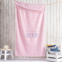 Serviette Peshtemal Stonewash Gris 40x70 pouces 100x180 cm Serviette ultra-douce lavée à la pierre Commande minimum basse Collection Lavage Vintage