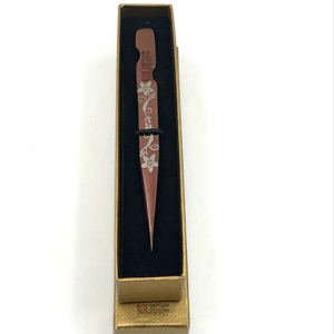 Haute qualité or Rose Plasma fleur imprimer nouveau droit Extension de cils pince à épiler en acier inoxydable Logo personnalisé Instrument de beauté - Product Image 2