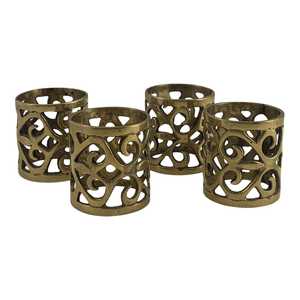 Servilletero hecho a mano de ciervo, mesa de comedor, soporte de tejido elegante de diseñador hecho a mano, servilletero de Metal al por mayor chapado en oro - Product Image 2