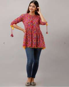 ผู้ผลิตของแนวโน้มพิเศษที่เรียบง่ายสั้น Kurti ในราคาที่เหมาะสม - Product Image 5
