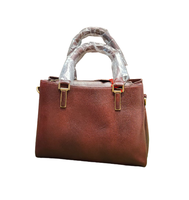 Tas Tangan Wanita Kulit Asli Buatan Tangan Model Terbaru, Lembut, Cocok untuk Kantor, Penutup Ritsleting, Ramah Lingkungan, Tahan Air, Kapasitas Besar