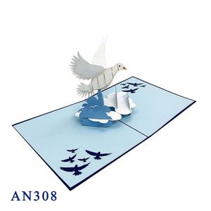 Chim Bồ Câu 3D <span class=keywords><strong>Pop</strong></span> <span class=keywords><strong>Up</strong></span> Thẻ Laser Cắt Bán Buôn Kirigami Handmade <span class=keywords><strong>Bird</strong></span> Lời Chúc Mừng Giấy 3D Bán Chạy Nhất Quà Tặng & Thủ Công Mỹ Nghệ Origamic - Product Image 4