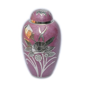 Urnas Funerarias Decorativas con Diseño Floral, Urnas Metálicas Plateadas de Diseño, Decoración Estándar, Urnas Coloridas de Diseño y Almacenamiento - Product Image 1