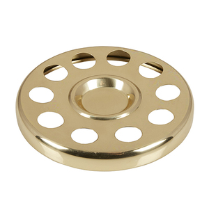 Brassworld Inde Religieux En Laiton Poli Communion Église Plateau Personnalisé Plaqué Rond En Métal Modèle Croix Logo Souvenirs Cadeaux - Product Image 1