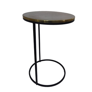 Mesa de centro de lujo moderna, base de acero inoxidable, vidrio templado, superior - Product Image 2