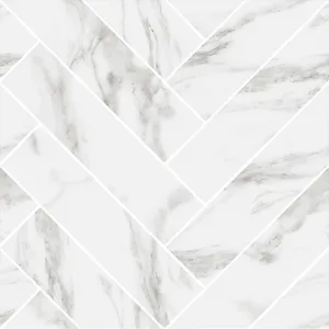 Decoration for bathroom with mosaic-like carrara marble 300x300mm floor tile