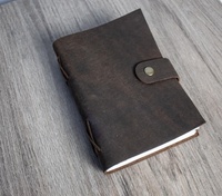Diario de cuero Cuaderno de escritura recargable-Cuaderno de viajero