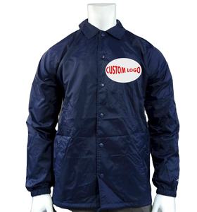 เสื้อแจ็กเก็ตพิมพ์ลายสำหรับผู้ชาย,เสื้อโค้ชโพลีเอสเตอร์พิมพ์ลายปักโลโก้ได้ตามต้องการ - Product Image 1