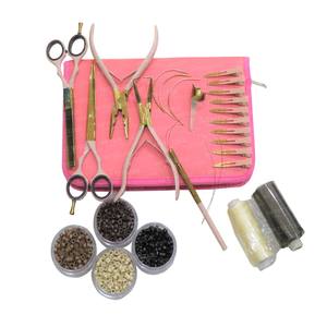 Outils d'extension de cheveux avec logo de couleur personnalisé Kits d'application de trame en acier inoxydable Micro Nano Anneaux Perles Pince Outils de boucle Pince - Product Image 5