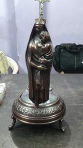 รูปปั้นพระแม่มารีโลหะสำหรับตกแต่งบ้าน - Product Image 4