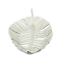 Plat de service alimentaire en forme de feuille en aluminium avec finition dorée Parfait pour accessoire de cuisine et décor de table élégant - Product Image 6