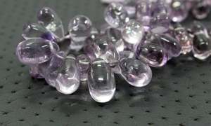 ลูกปัดอัญมณีอเมทิสต์สีชมพูธรรมชาติ50ชิ้น,ลูกปัดรูปหยดน้ำตาเรียบหรือสร้อยคอสร้อยข้อมือ DIY สำหรับทำเครื่องประดับ - Product Image 5