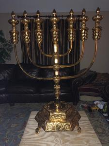 Soporte de aluminio para velas Menorah, cartón de Navidad, cantidad clásica, soporte de vela, decoración de iluminación del hogar, Color personalizado, Paypal - Product Image 4