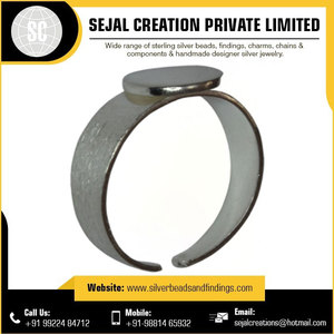 <b>Indian</b> Supplier Offers High Quality Sterling Silver Round <b>Ring</b> with Pearl Wholesale Price Jewelry Findings - Product Image 4