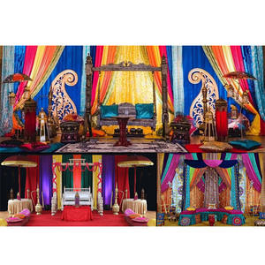 Decoración Sangeet para boda Punjabi boda india Sangeet accesorios de escenario decoración diseñador boda Mehndi función decoración EE. UU. - Product Image 1
