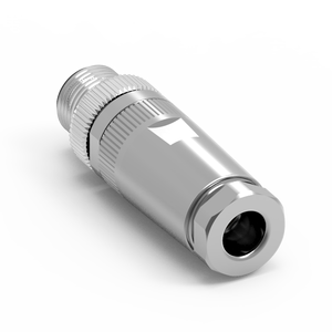 ขั้วต่ออุตสาหกรรม M12 แบบ D-Coded 4 พิน ชนิดประกอบ  IP67 กันน้ำ 4A 250V - Product Image 2