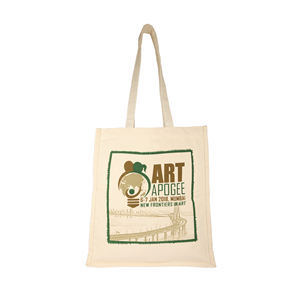 Sac fourre-tout carré écologique avec logo personnalisé, en toile laminée imperméable, sac de shopping en coton, poignée colorée imprimée à l'écran, lettre - Product Image 4