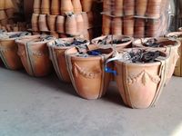 Pots en terre cuite pas chers - Pot en terre cuite - Bol en argile - Jardinière - Poterie en gros - Jarre ronde